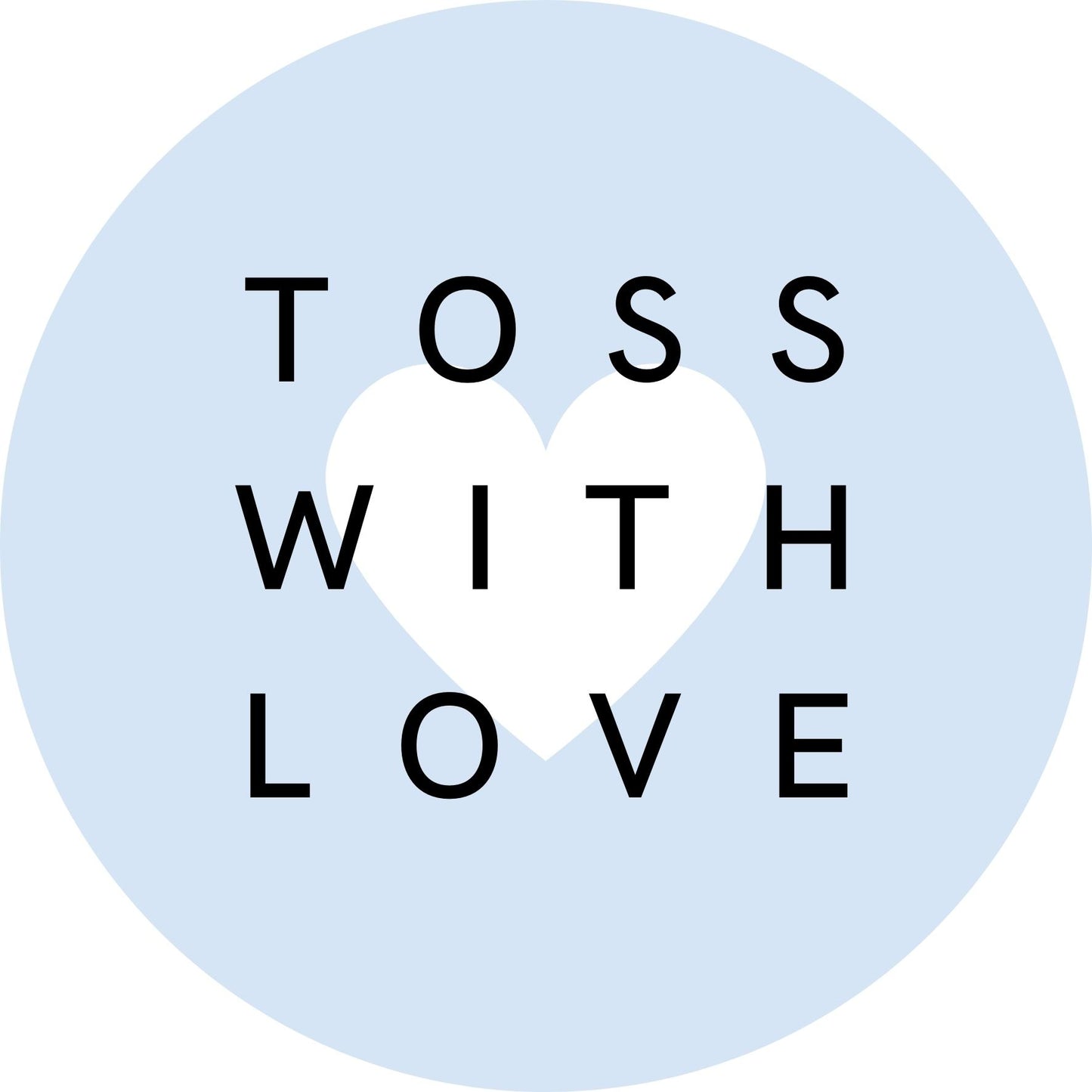 TOSS WITH LOVE #3 Confetti Pre-Printed Stickers