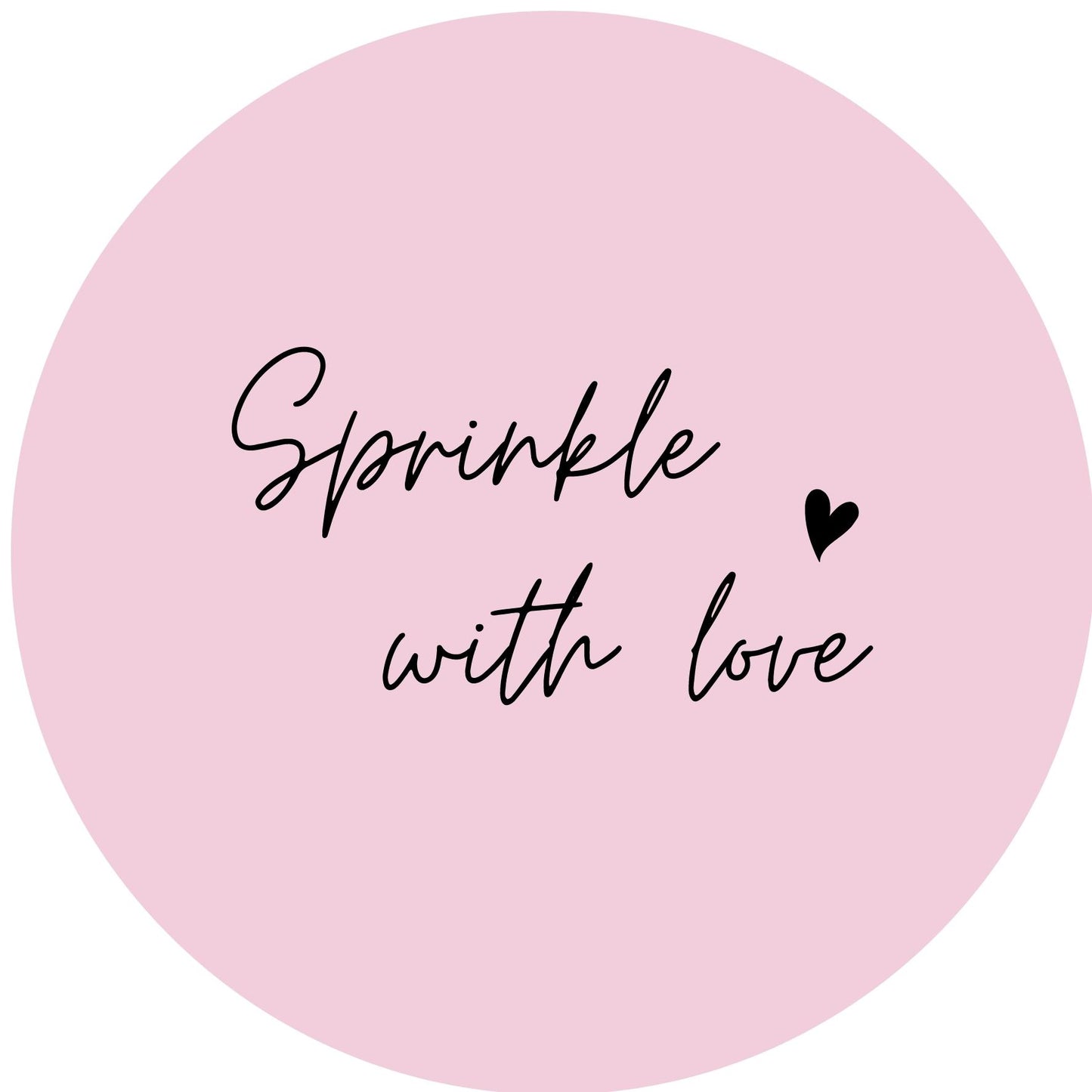 SPRINKLE WITH LOVE #11 Confetti Pre-Printed Sticker