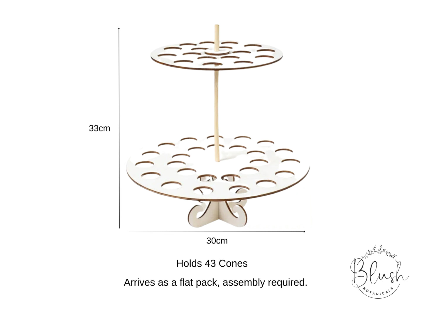 Two Tier Circle Confetti Cone Stand