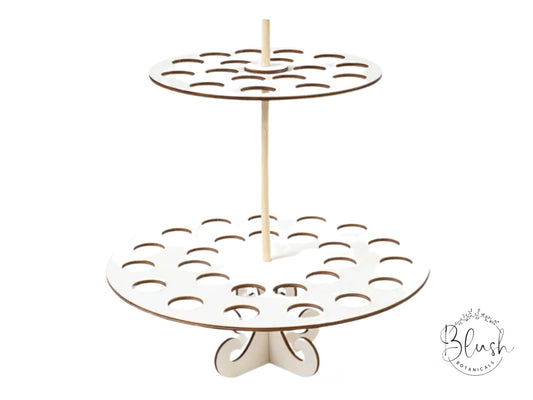 Two Tier Circle Confetti Cone Stand