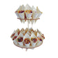 Two Tier Circle Confetti Cone Stand