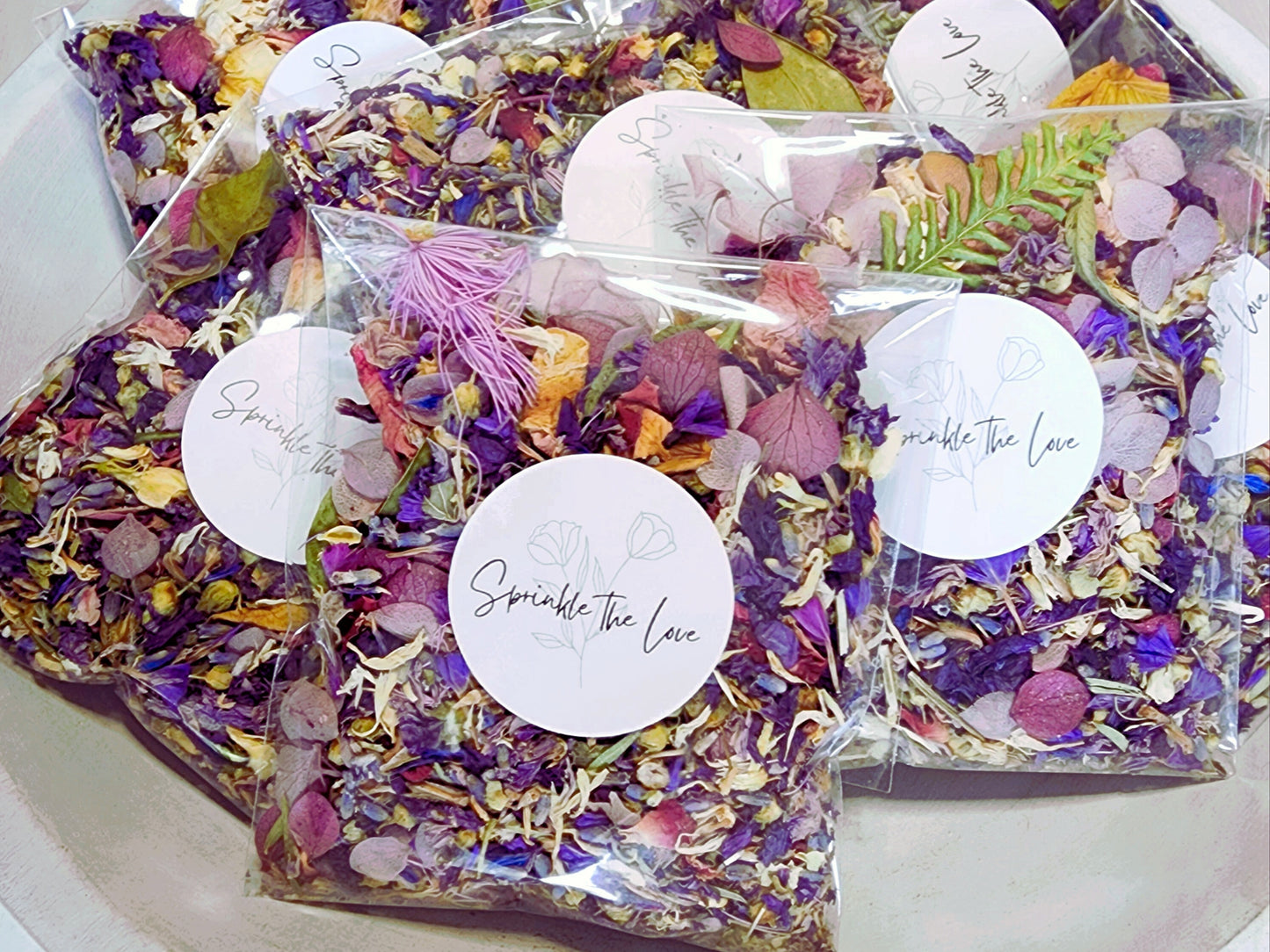 Pre-Packaged Confetti Bags Wedding Bundle - *Min Order Qty 50