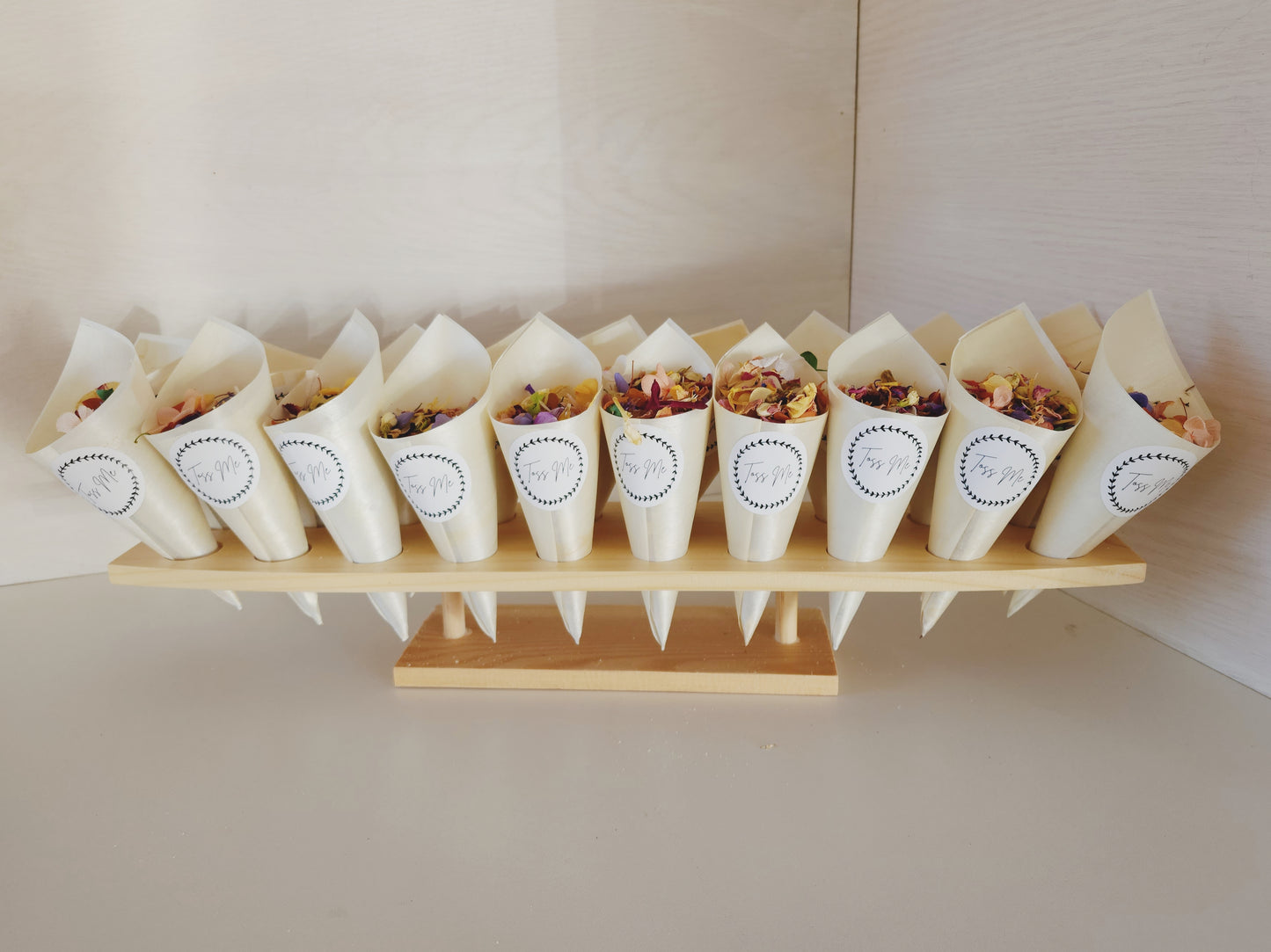 Timber Cone Stand Wedding Bundle (20 Cones)