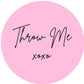 THROW ME #6 Confetti Pre-Printed Sticker