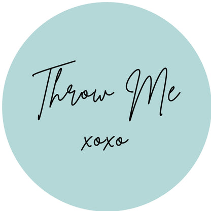 THROW ME #6 Confetti Pre-Printed Sticker