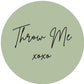 THROW ME #6 Confetti Pre-Printed Sticker