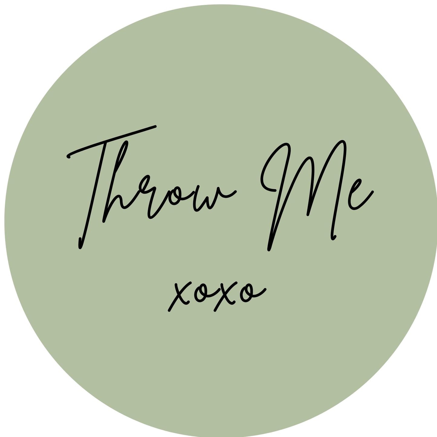 THROW ME #6 Confetti Pre-Printed Sticker