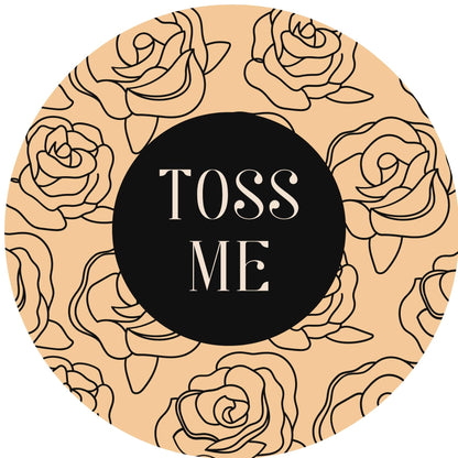 TOSS ME #8 Confetti Pre-Printed Sticker