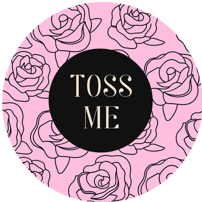TOSS ME #8 Confetti Pre-Printed Sticker
