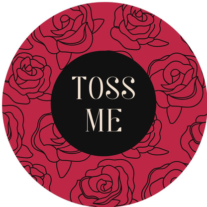 TOSS ME #8 Confetti Pre-Printed Sticker
