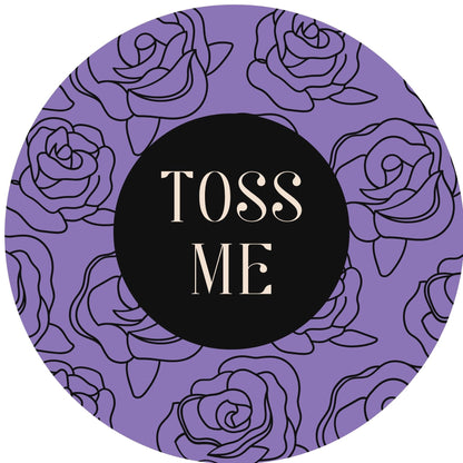 TOSS ME #8 Confetti Pre-Printed Sticker