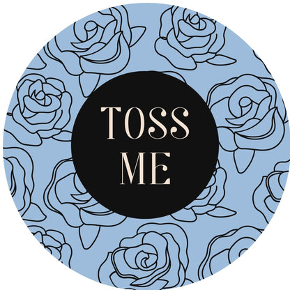 TOSS ME #8 Confetti Pre-Printed Sticker