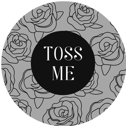 TOSS ME #8 Confetti Pre-Printed Sticker