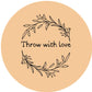 THROW WITH LOVE #12 Confetti Pre-Printed Sticker