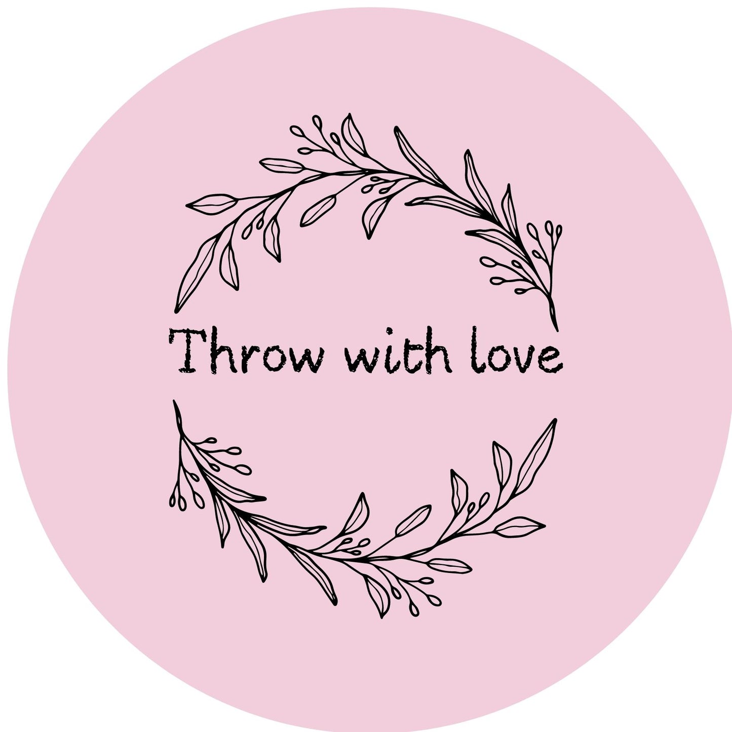 THROW WITH LOVE #12 Confetti Pre-Printed Sticker