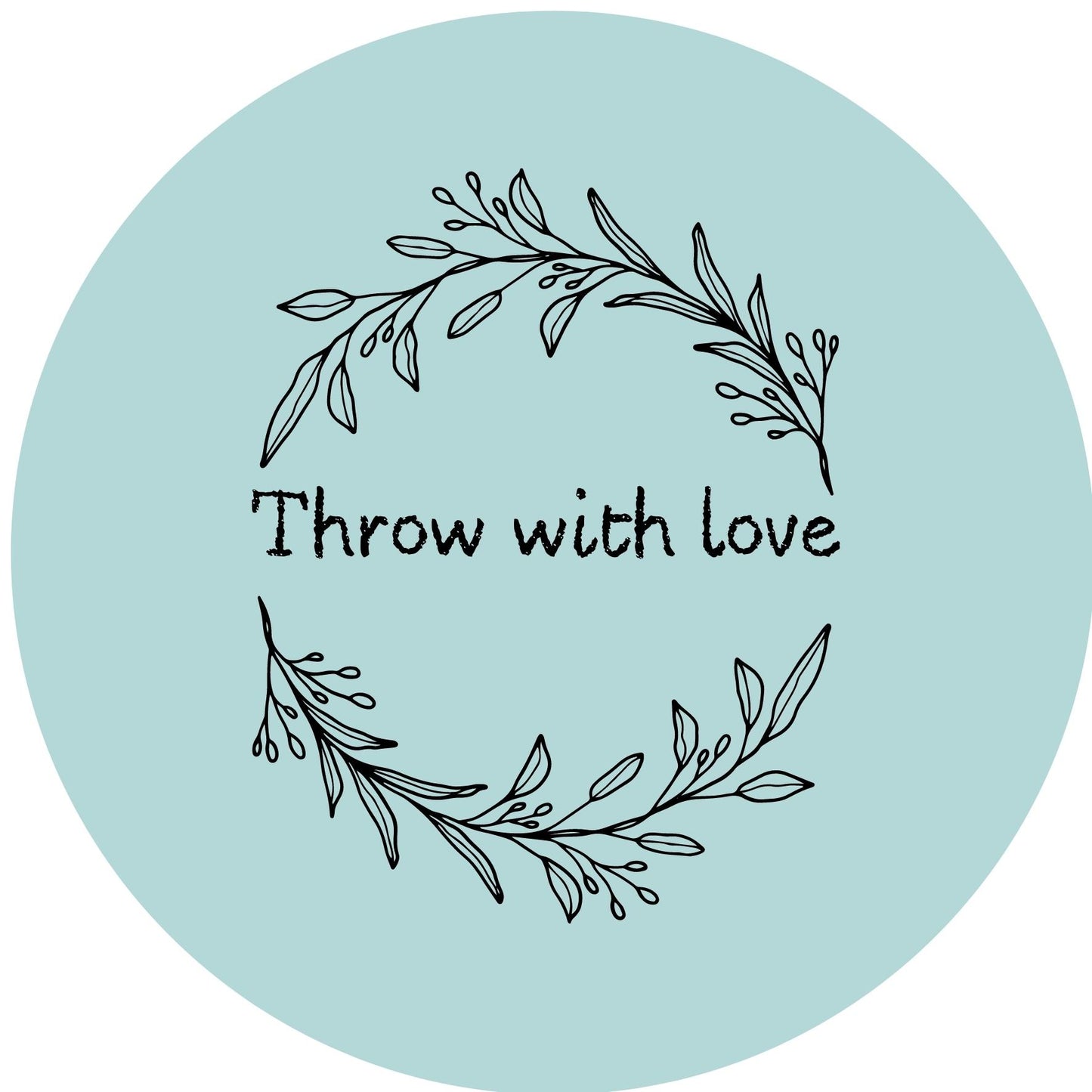 THROW WITH LOVE #12 Confetti Pre-Printed Sticker