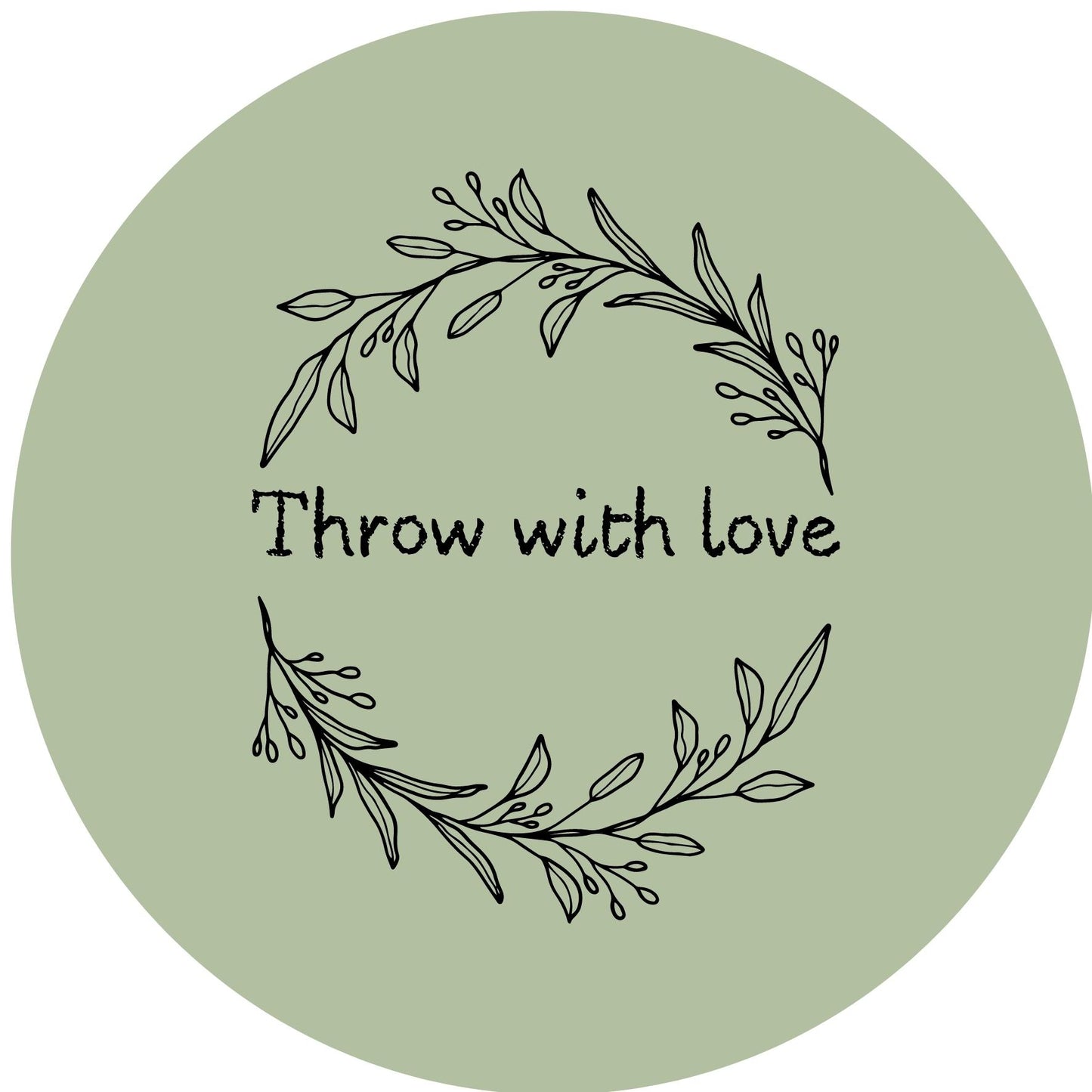 THROW WITH LOVE #12 Confetti Pre-Printed Sticker