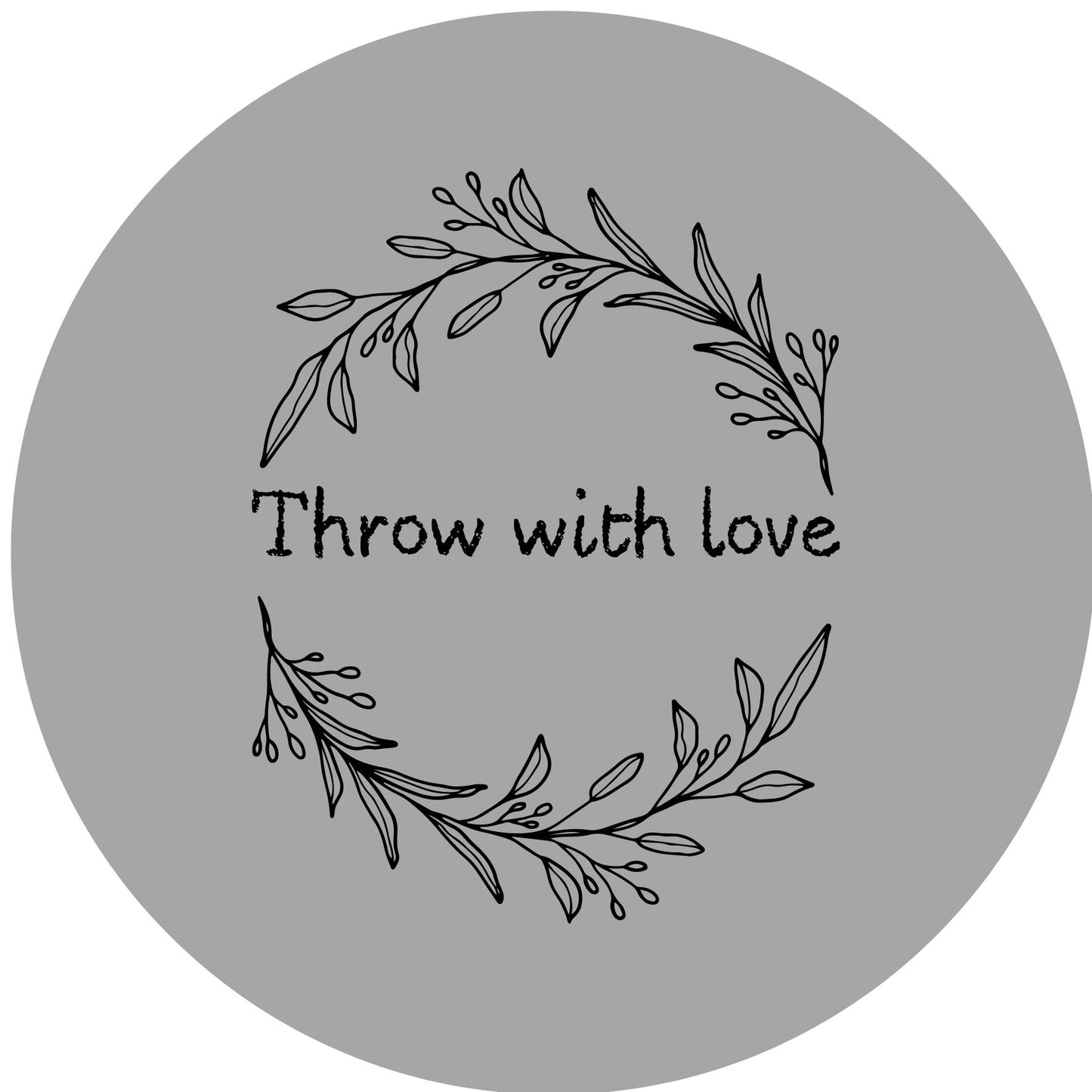 THROW WITH LOVE #12 Confetti Pre-Printed Sticker