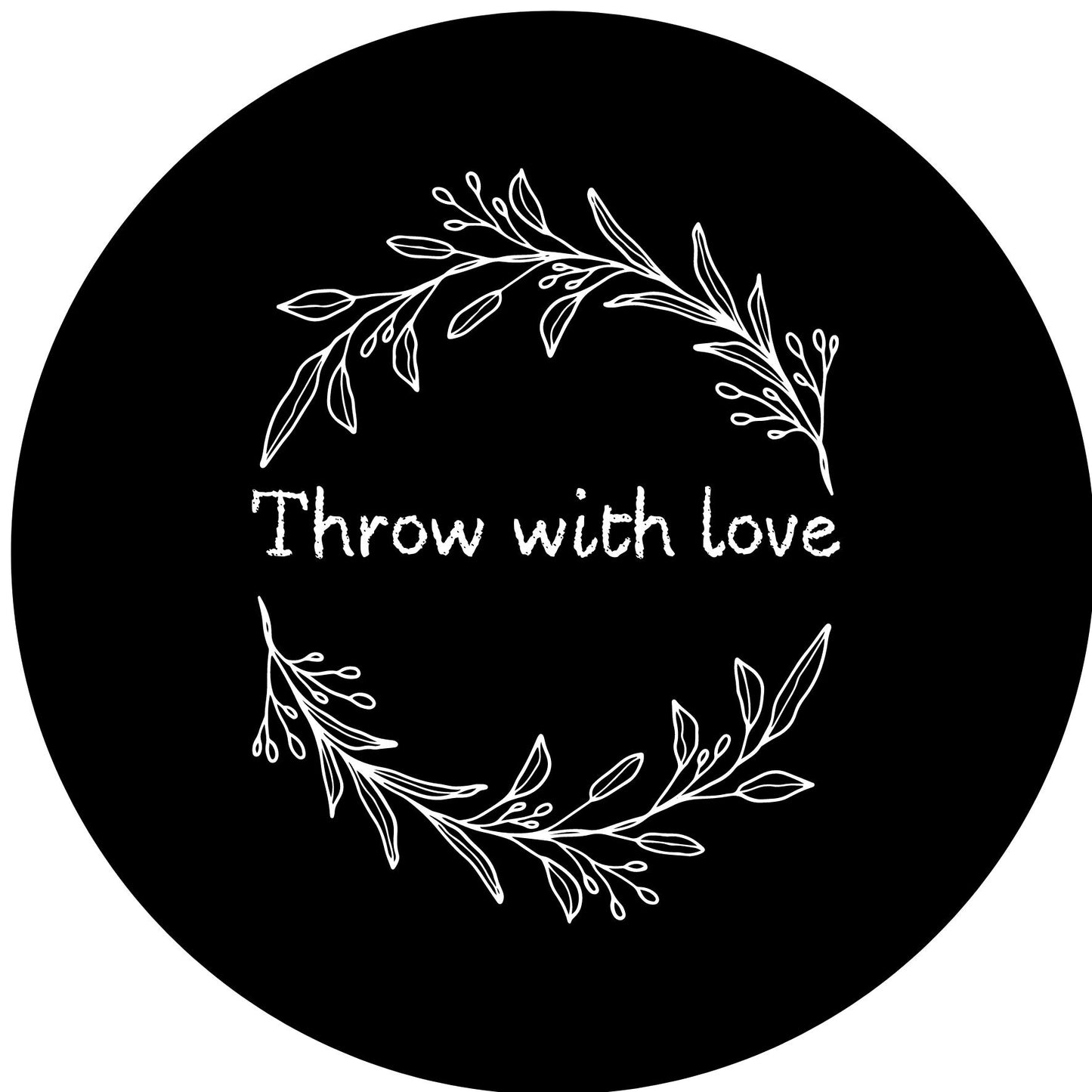 THROW WITH LOVE #12 Confetti Pre-Printed Sticker