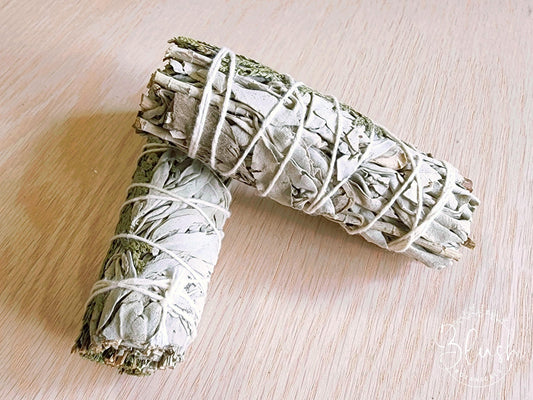 'WHITE SAGE & CEDAR' Smudge Stick