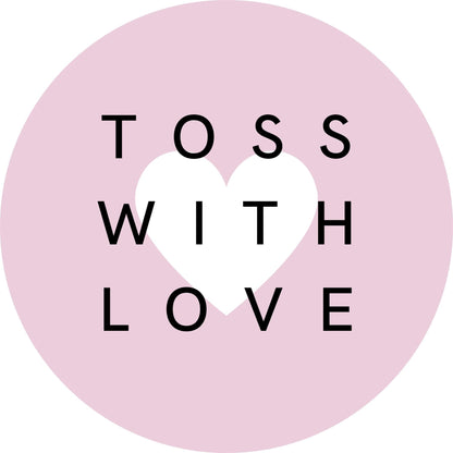 TOSS WITH LOVE #3 Confetti Pre-Printed Stickers
