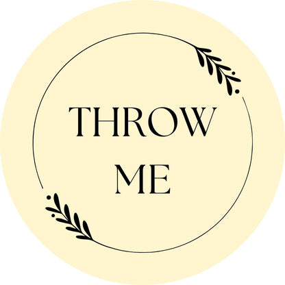 TOSS ME #1 Confetti Pre-Printed Stickers