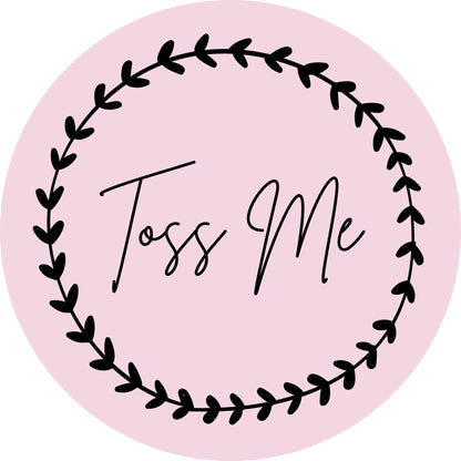TOSS ME #4 Confetti Pre-Printed Sticker