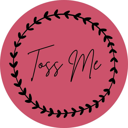 TOSS ME #4 Confetti Pre-Printed Sticker