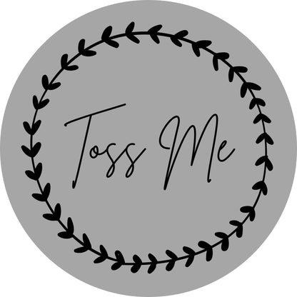 TOSS ME #4 Confetti Pre-Printed Sticker