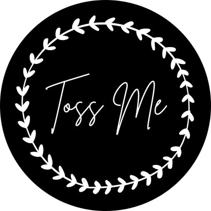 TOSS ME #4 Confetti Pre-Printed Sticker