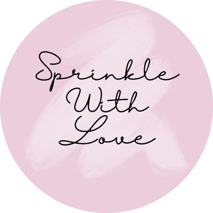 SPRINKLE WITH LOVE #5 Confetti Pre-Printed Stickers
