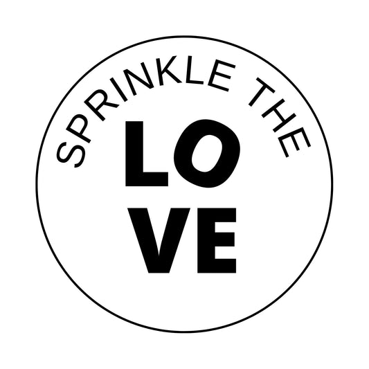 SPRINKLE THE LOVE #10 Confetti Pre-Printed Sticker