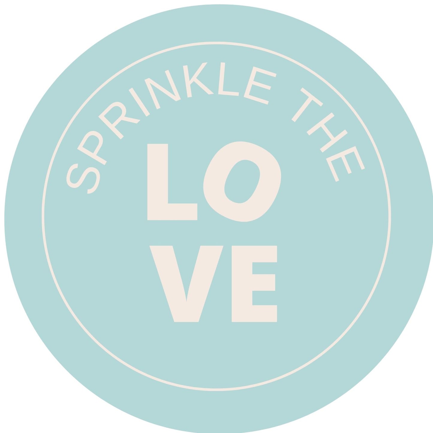 SPRINKLE THE LOVE #10 Confetti Pre-Printed Sticker