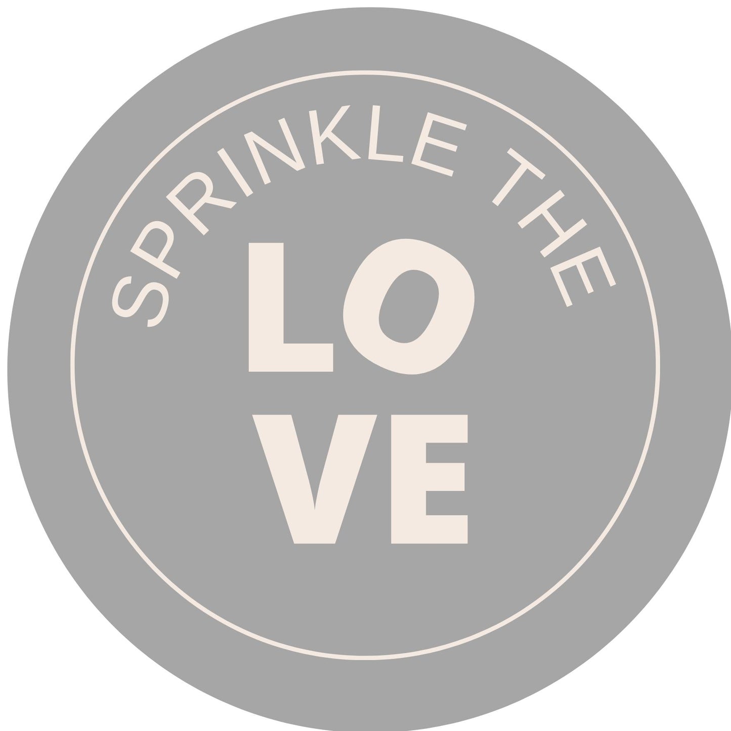 SPRINKLE THE LOVE #10 Confetti Pre-Printed Sticker