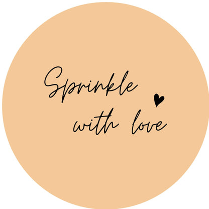 SPRINKLE WITH LOVE #11 Confetti Pre-Printed Sticker