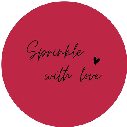 SPRINKLE WITH LOVE #11 Confetti Pre-Printed Sticker