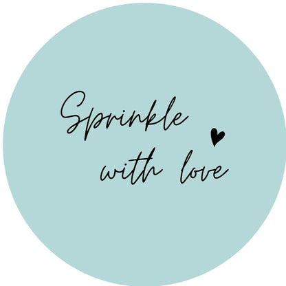 SPRINKLE WITH LOVE #11 Confetti Pre-Printed Sticker