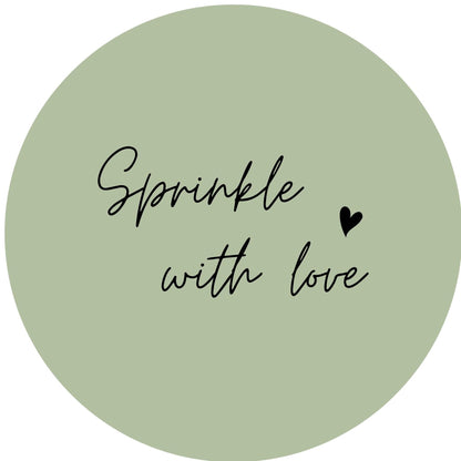 SPRINKLE WITH LOVE #11 Confetti Pre-Printed Sticker