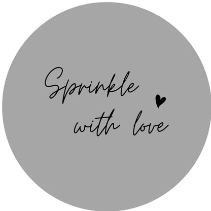 SPRINKLE WITH LOVE #11 Confetti Pre-Printed Sticker