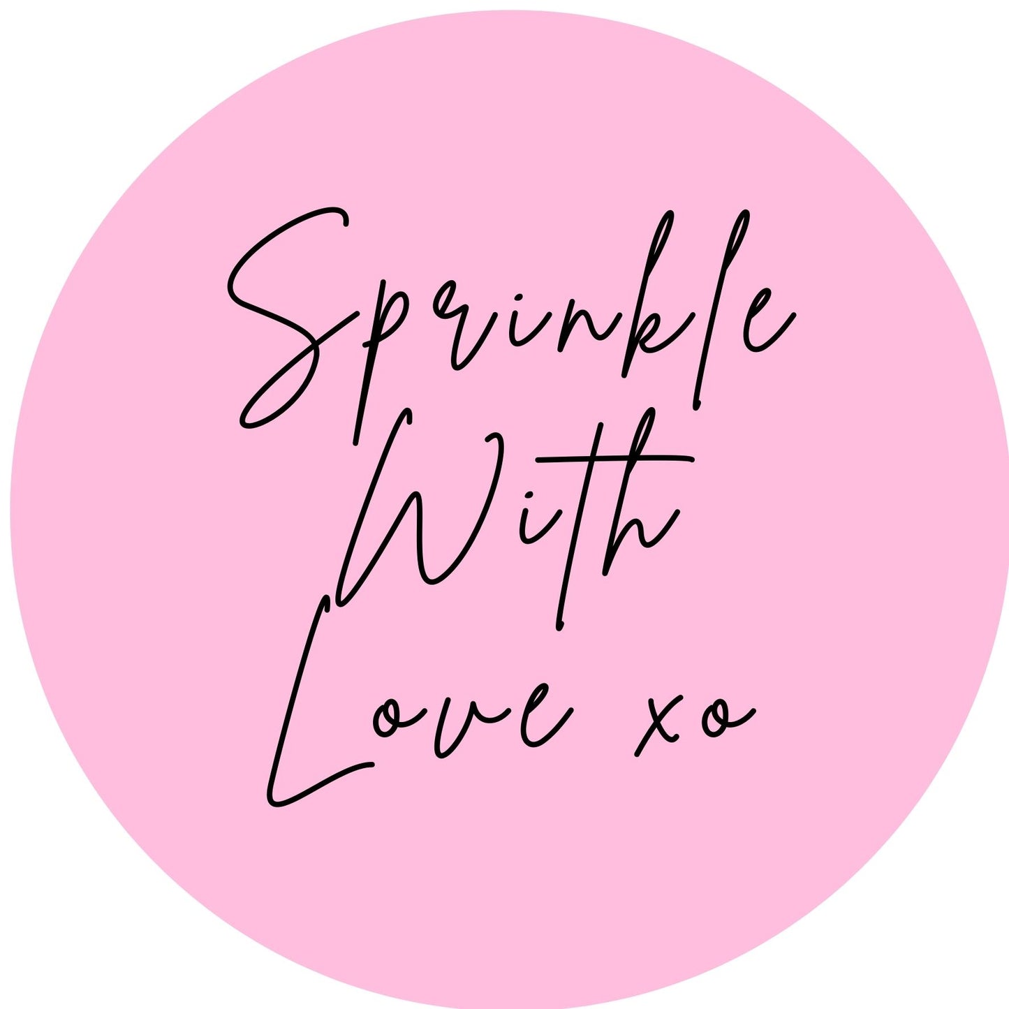 SPRINKLE WITH LOVE #7 Confetti Pre-Printed Sticker