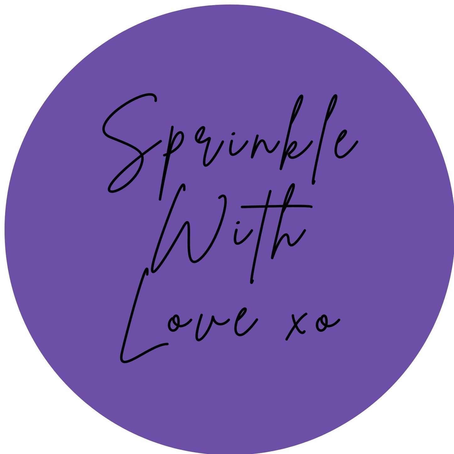 SPRINKLE WITH LOVE #7 Confetti Pre-Printed Sticker