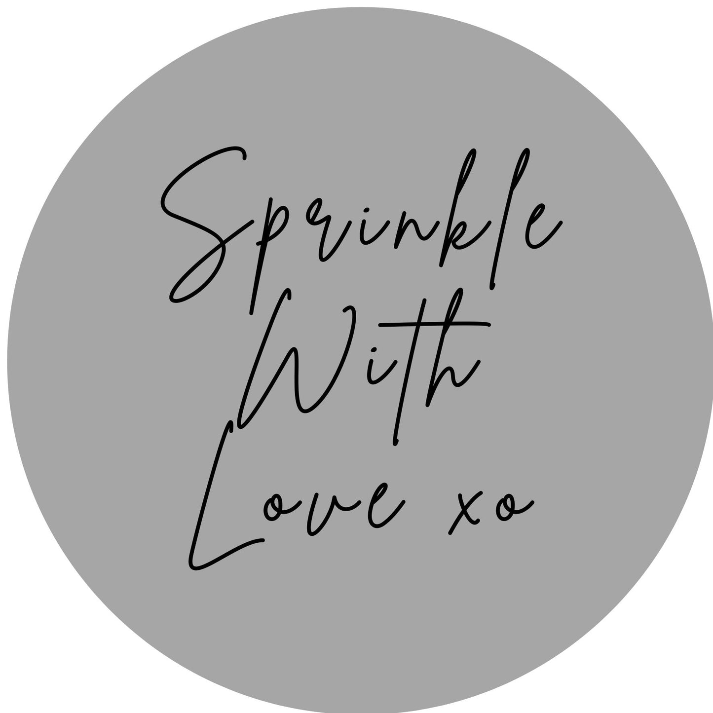 SPRINKLE WITH LOVE #7 Confetti Pre-Printed Sticker