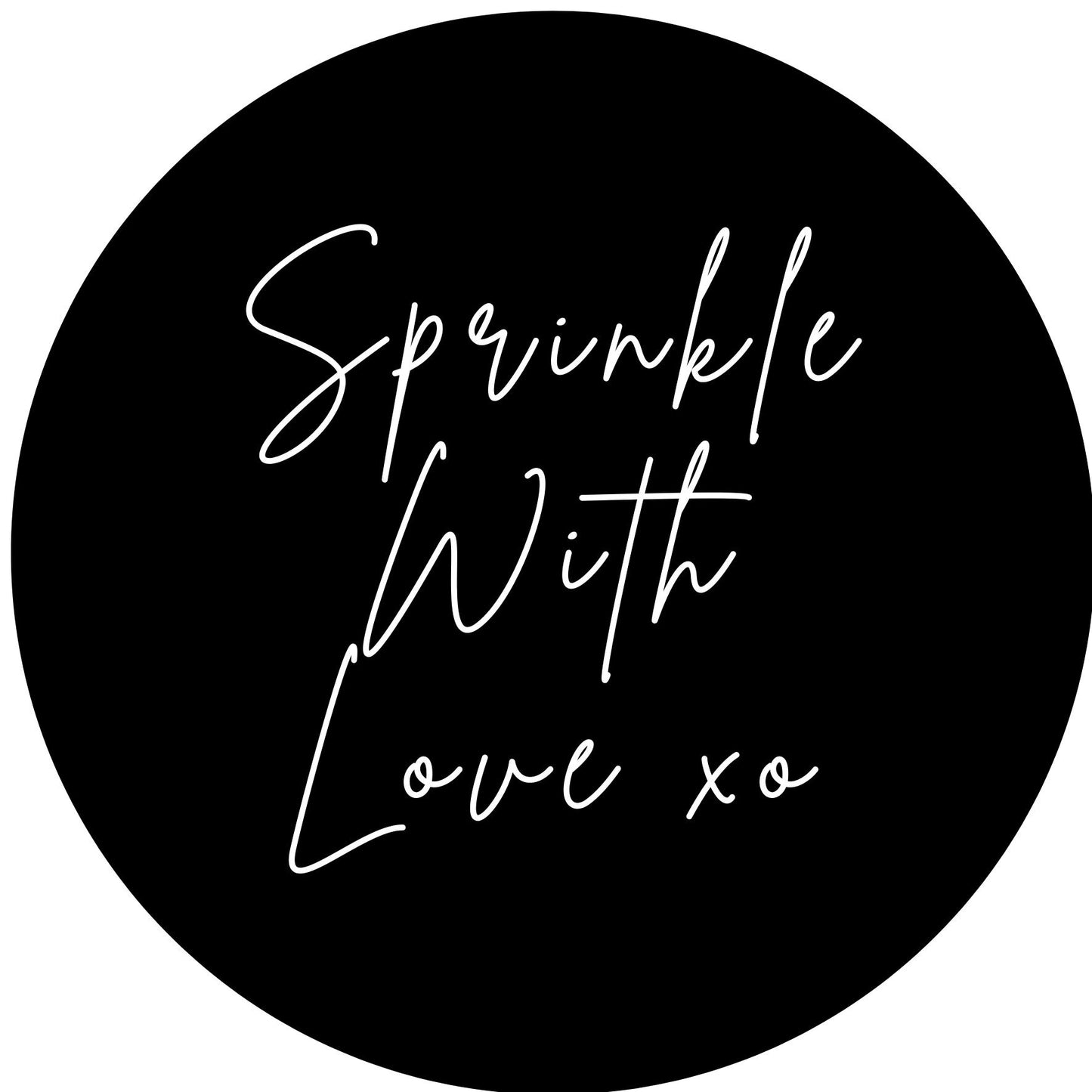 SPRINKLE WITH LOVE #7 Confetti Pre-Printed Sticker