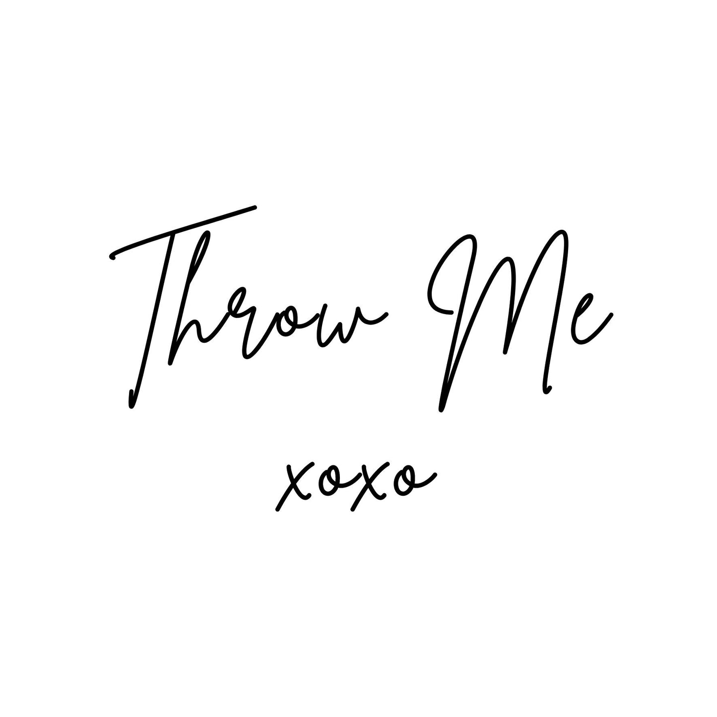 THROW ME #6 Confetti Pre-Printed Sticker