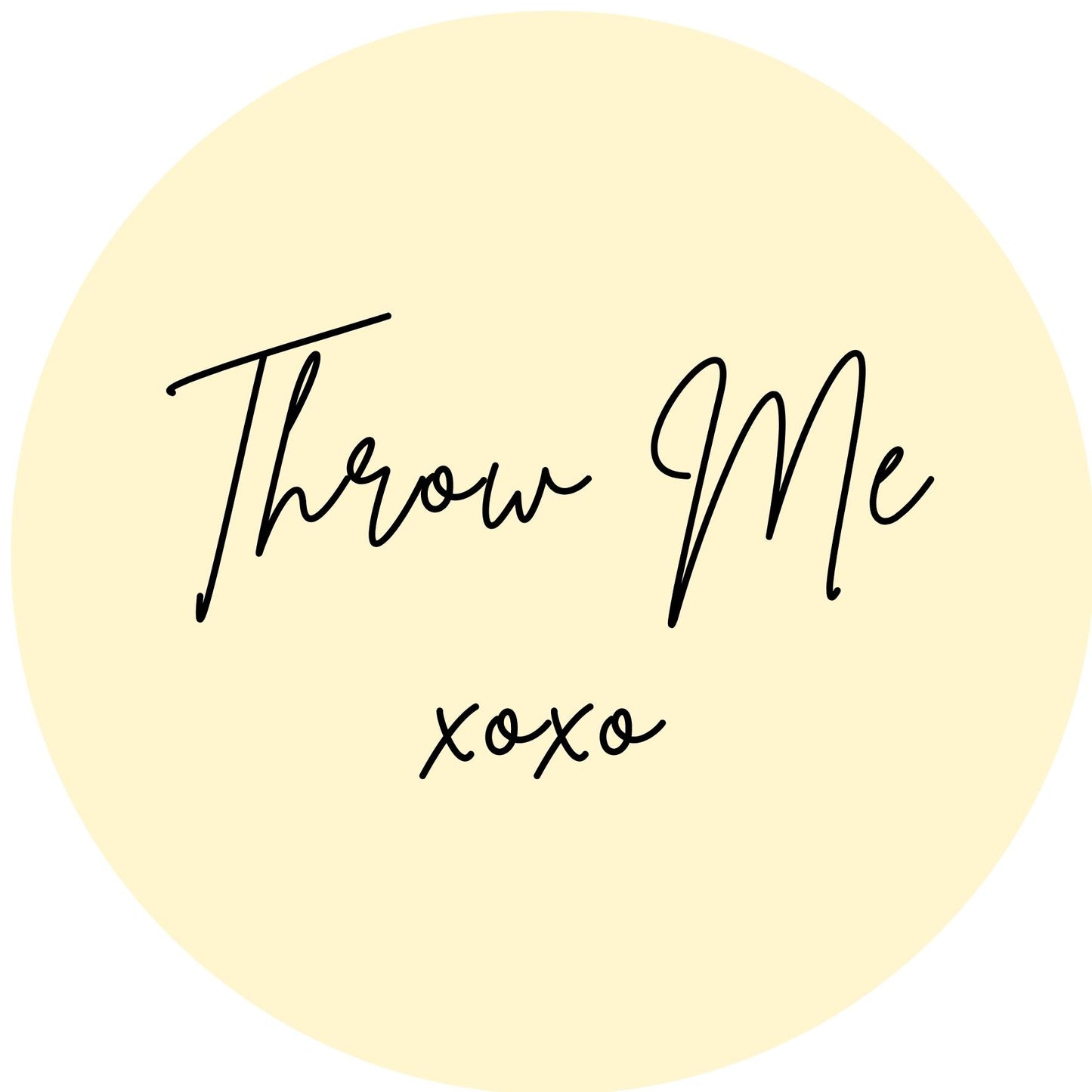 THROW ME #6 Confetti Pre-Printed Sticker