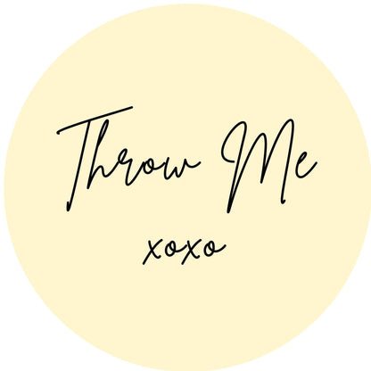 THROW ME #6 Confetti Pre-Printed Sticker