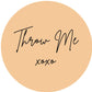 THROW ME #6 Confetti Pre-Printed Sticker