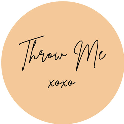 THROW ME #6 Confetti Pre-Printed Sticker